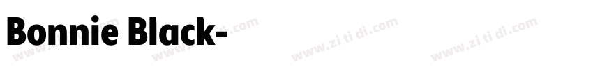 Bonnie Black字体转换 Bonnie Black字体转换